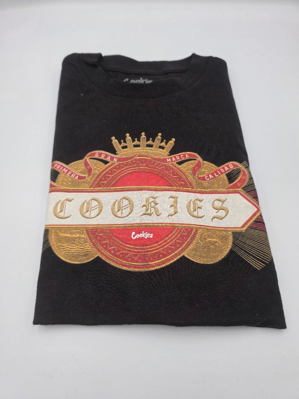 Cookies Cortes Black Graphic T Shirt Men’s Medium New Without Tags